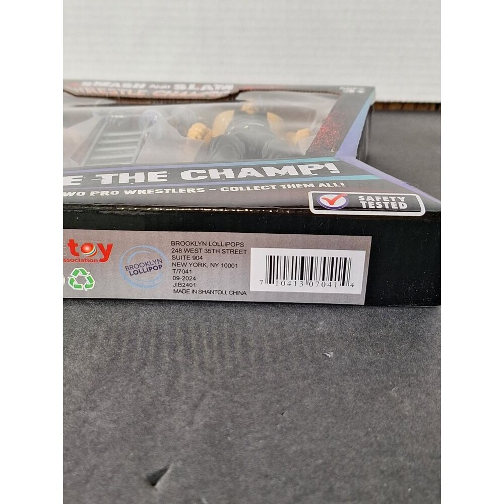 Smash & Slam Wrestle Champs – 2-Figure Pack (White Pants + Black Tank) - Picture 8 of 8